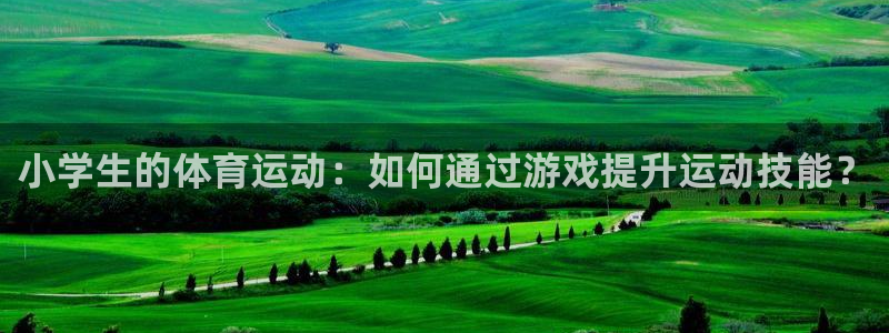 凯发官网下载平台：小学生的体育运动：如何通过游戏提升