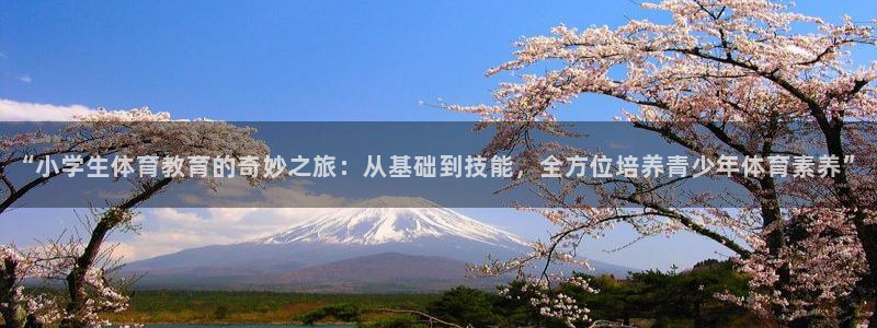 凯发官方正版app娱乐首页网站大全:“小学生体育教育的奇妙之