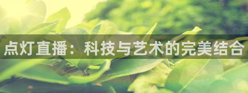 河豚体育足球直播：点灯直播：科技与艺术的完美结合